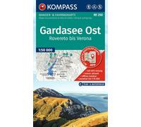 Carte de randonnée - Lac de Garde Est, de Rovereto à Vérone | Kompass 250 - 1:50 000
