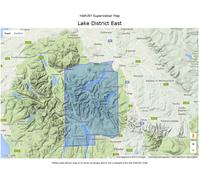 Carte de randonnée - Lake District Est XT25 | Harvey Maps - Superwalker maps