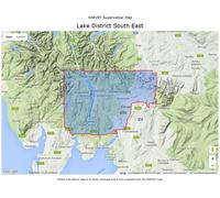Carte de randonnée - Lake District Sud Est XT25 | Harvey Maps - Superwalker maps