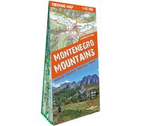 Carte de randonnée laminée des montagnes du Monténégro 1:65 000