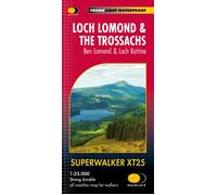 Carte de randonnée - Loch Lomond & The Trossachs XT25 | Harvey Maps - Superwalker maps