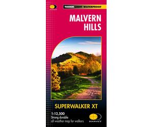 Carte de randonnée - Malvern Hills XT | Harvey Maps - Superwalker maps