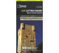 Carte de randonnée - Mani / Magne Ouest (Péloponnèse, Grèce) | Terrain Cartography