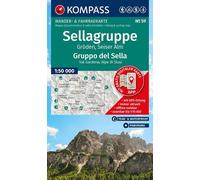 Carte de randonnée - Massif du Sella, Val Gardena & Alpe di Siusi | Kompass 59 - 1:50 000