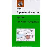 Carte de randonnée n° 0/14 - Inylchec, Tien Shan (Kirghizstan)