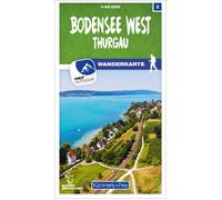 Carte de randonnée n° 02 - Lac de Constance Ouest, Thurgau (Suisse) | Kümmerly & Frey-1/40 000