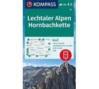 Carte de randonnée n° 024 - Lechtaler Alpen, Hornbachkette (Tyrol, Autriche) | Kompass