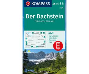 Carte de randonnée n° 031 - Der Dachstein, Ramsau, Filzmoos + Aktiv Guide (Autriche) | Kompass