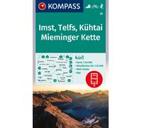 Carte de randonnée n° 035 - Imst, Telfs, Kühta, Mieminger Kette (Autriche) | Kompass