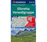 Carte de randonnée n° 041 - Silvretta, Massif de Verwall (Autriche, Suisse) | Kompass