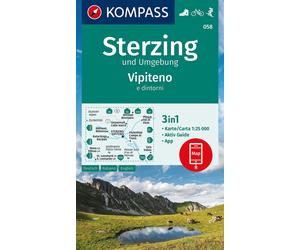 Carte de randonnée n° 058 - Sterzing und Umgebung / Vipiteno e dintorni (Sud Tyrol) | Kompass