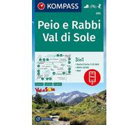 Carte de randonnée n° 095 - Val di Sole, Peio e Rabbi (Italie) | Kompass