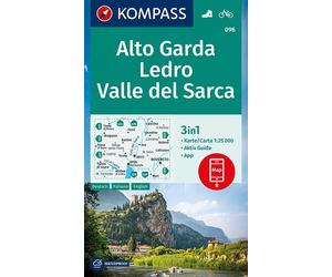 Carte de randonnée n° 096 - Alto Garda, Ledro, Valle del Sacre (Italie) | Kompass