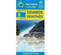 Carte de randonnée n° 10.11 - île de Skiathos | Anavasi
