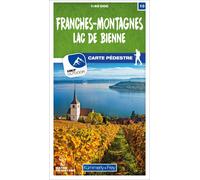 Carte de randonnée n° 10 - Franches-Montagnes, Lac de Bienne (Suisse) | Kümmerly & Frey-1/40 000