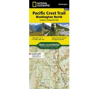 Carte de randonnée n° 1002 - Pacific Crest Trail : du Canada à Snoqualmie (Washington) | National Geographic