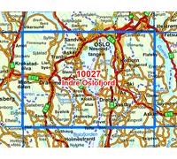 Carte de randonnée n° 10027 - Indre Oslofjord (Norvège) | Nordeca - Norge-serien