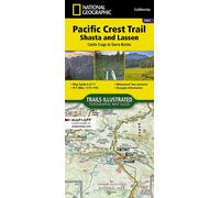 Carte de randonnée n° 1007 - Pacific Crest Trail - Shasta and Lassen : Castle Craggs à Sierra Buttes | National Geographic