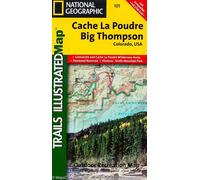 Carte de randonnée n° 101 - Cache la Poudre / Big Thomson (Colorado) | National Geographic