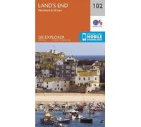 Carte de randonnée n° 102 - Land's End (Grande Bretagne) | Ordnance Survey - Explorer - Papier