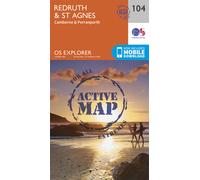 Carte de randonnée n° 104 - Redruth, St Agnes (Grande Bretagne) | Ordnance Survey - Explorer - Plastifiée