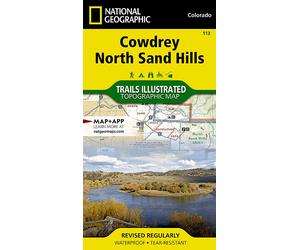 Carte de randonnée n° 113 - Cowdrey / North Sand Hills (Colorado) | National Geographic