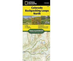 Carte de randonnée n° 1304 - Colorado Backpack Loops Nord | National Geographic - Papier