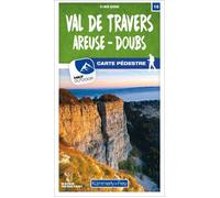 Carte de randonnée n° 16 - Val de Travers, Areuse, Doubs (Suisse) | Kümmerly & Frey-1/40 000