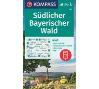 Carte de randonnée n° 197 - Forêt de Bavière Sud + Activ Guide (Allemagne) | Kompass