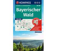 Carte de randonnée n° 198 - Forêt de Bavière (Allemagne) | Kompass