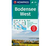 Carte de randonnée n° 1A - Lac de Constance Ouest (Allemagne, Suisse) | Kompass