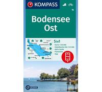 Carte de randonnée n° 1B - Lac de Constance Est (Allemagne, Autriche) | Kompass