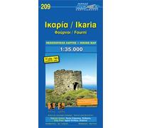 Carte de randonnée n° 209 - Ikaria, Fourni | Road Editions