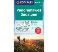 Carte de randonnée n° 218 - Panoramaweg Südalpen | Kompass