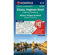 Carte de randonnée n° 2220 - Alsace, Vosges du Nord | Kompass