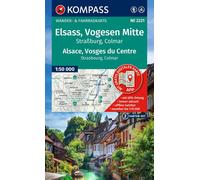 Carte de randonnée n° 2221 - Massif des Vosges Central, lot de 2 cartes | Kompass