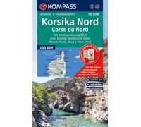 Carte de randonnée n° 2250 - Corse du Nord (lot de 3 cartes) | Kompass