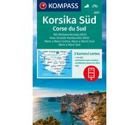Carte de randonnée n° 2251 - Corse Sud (lot de 3)+ Activ Guide | Kompass