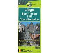 Carte de randonnée n° 23 - Liège, Sart, Tilman, Tilff, Chaudfontaine | Mini Planet