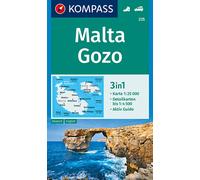 Carte de randonnée n° 235 - Malte & Gozo | Kompass