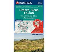 Carte de randonnée n° 2458 - Florence, Sienne & Chianti (Toscane) | Kompass