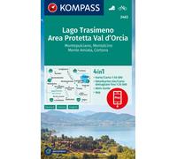 Carte de randonnée n° 2463 - Lago Trasimène + Guide (Ombrie, Italie) | Kompass