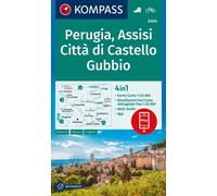 Carte de randonnée n° 2464 - Perugia (Pérouse), Assise (Italie) | Kompass