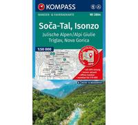 Carte de randonnée n° 2804 - Vallée de la Soča, Alpes Juliennes, Triglav & Nova Gorica | Kompass - 1:50 000