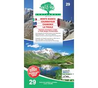 Carte de randonnée n° 29 - Monte Bianco, Courmayeur, Chamonix, La Thuile | Fraternali - 1/25 000