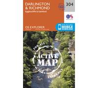 Carte de randonnée n° 304 - Darlington, Richmond (Grande Bretagne) | Ordnance Survey - Explorer - Plastifiée