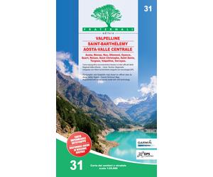 Carte de randonnée n° 31 - Valpelline, Saint-Barthélemy, Aosta-Valle centrale | Fraternali - 1/25 000
