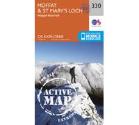 Carte de randonnée n° 330 - Moffat, St Mary's Loch (Grande Bretagne) | Ordnance Survey - Explorer - Plastifiée