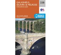 Carte de randonnée n° 338 - Galashiels, Selkirk, Melrose (Grande Bretagne) | Ordnance Survey - Explorer - Papier