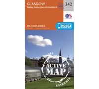 Carte de randonnée n° 342 - Glasgow (Grande Bretagne) | Ordnance Survey - Explorer - Plastifiée